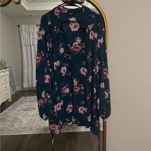 Torrid green floral blouse- new without tags- size 5X